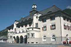 Scuol, Rhätische Bahn, 18. July 2003